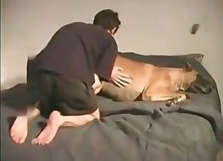 Doggy and a hot chick fall in bestial enjoy